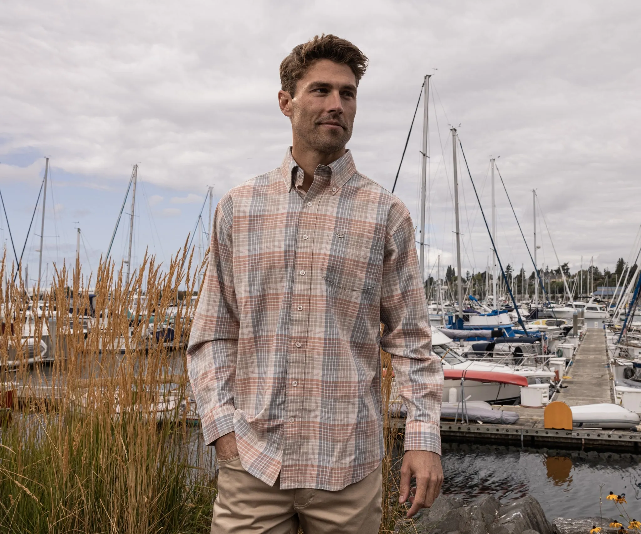 Southern Marsh Barton County Washed Dress Shirt