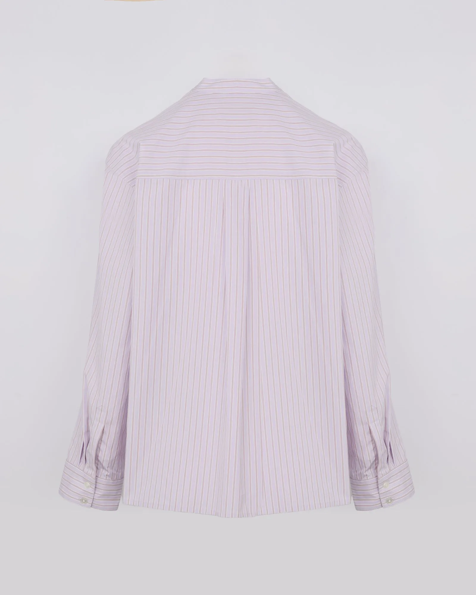 Striped cotton poplin blouse