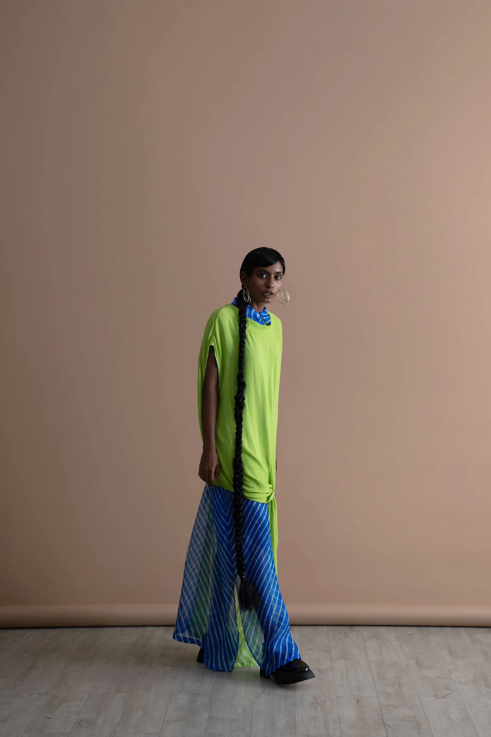 Summer Top Knot Crinkled Cotton Fashion Edit Kai-16 Urvashi Kaur