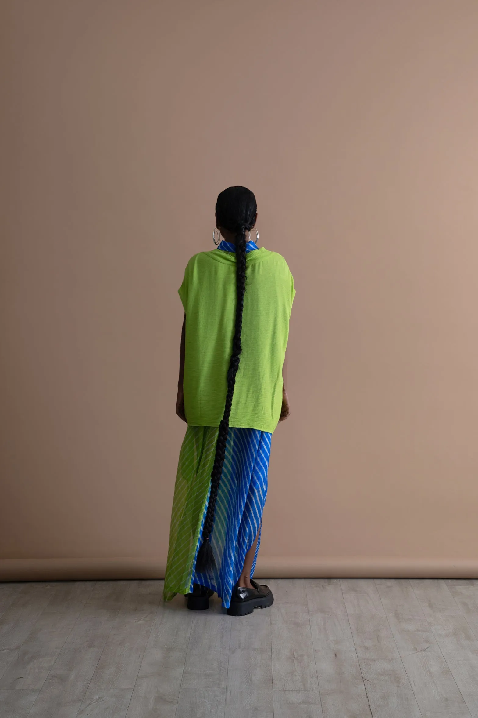 Summer Top Knot Crinkled Cotton Fashion Edit Kai-16 Urvashi Kaur