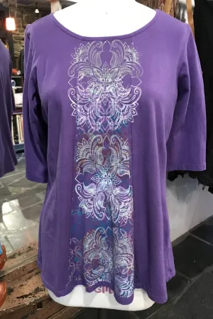 Sunny Day Tee Printed Purple FTSR