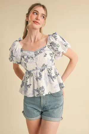 Sweetheart Peplum Top