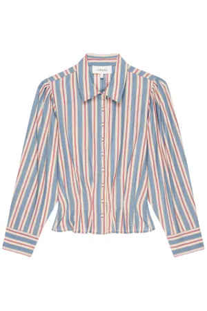 The Honor Top | Blue Frontier Stripe