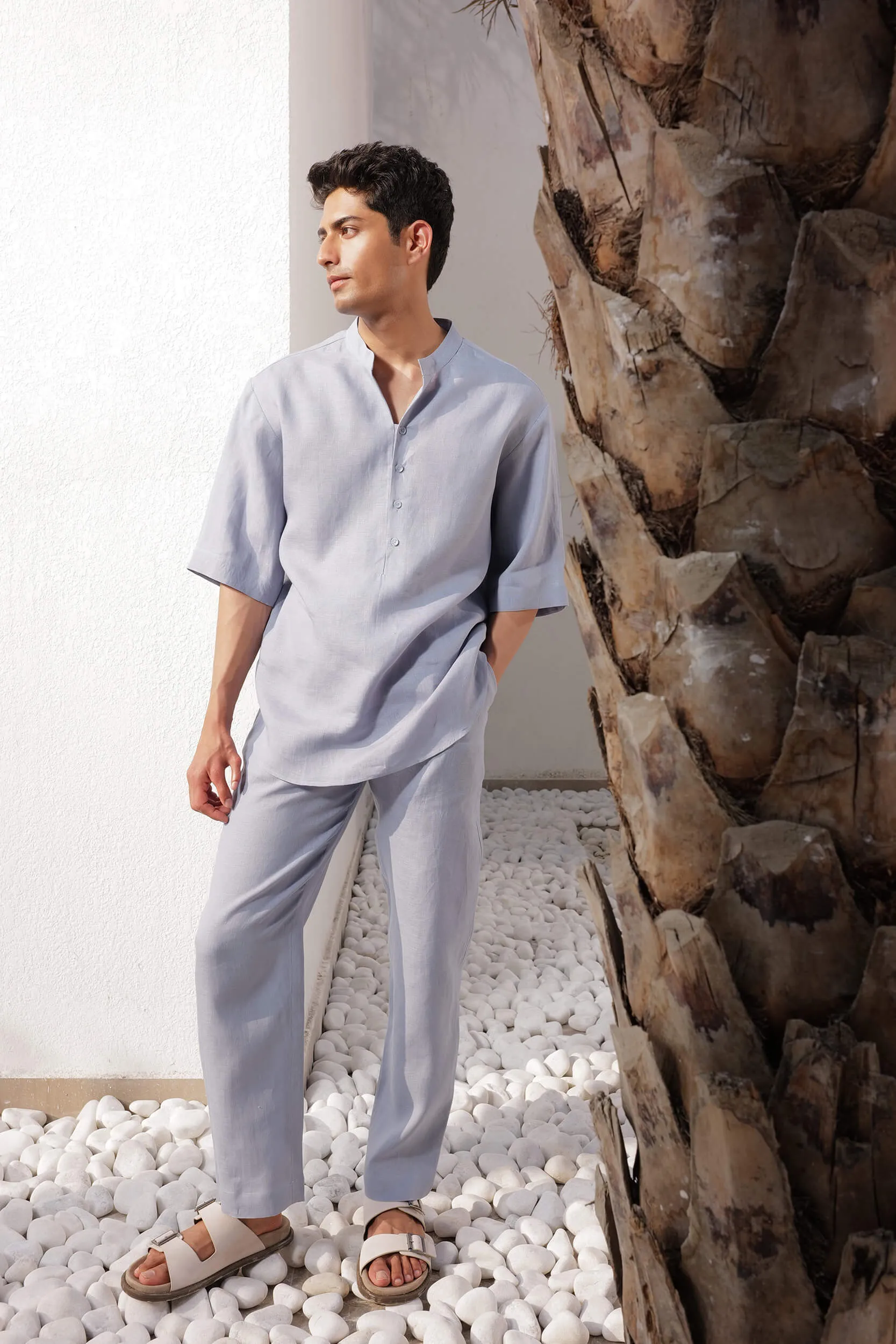 Tuscany Shirt - Man & Tuscany Pants - Man (Dusk Blue)
