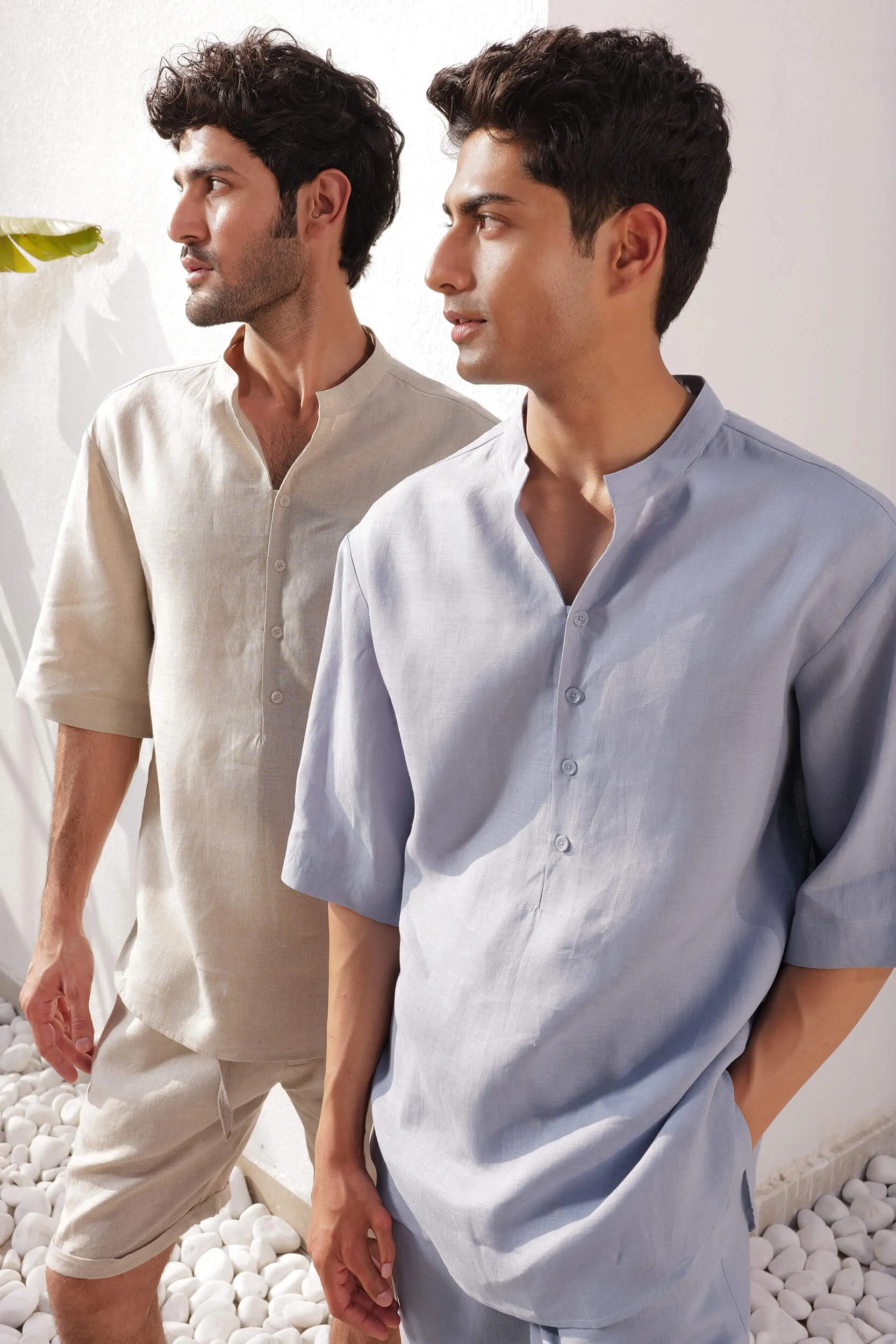 Tuscany Shirt - Man & Tuscany Pants - Man (Dusk Blue)