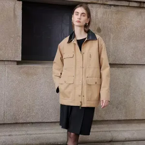 Two-Tone Oversized Jacket