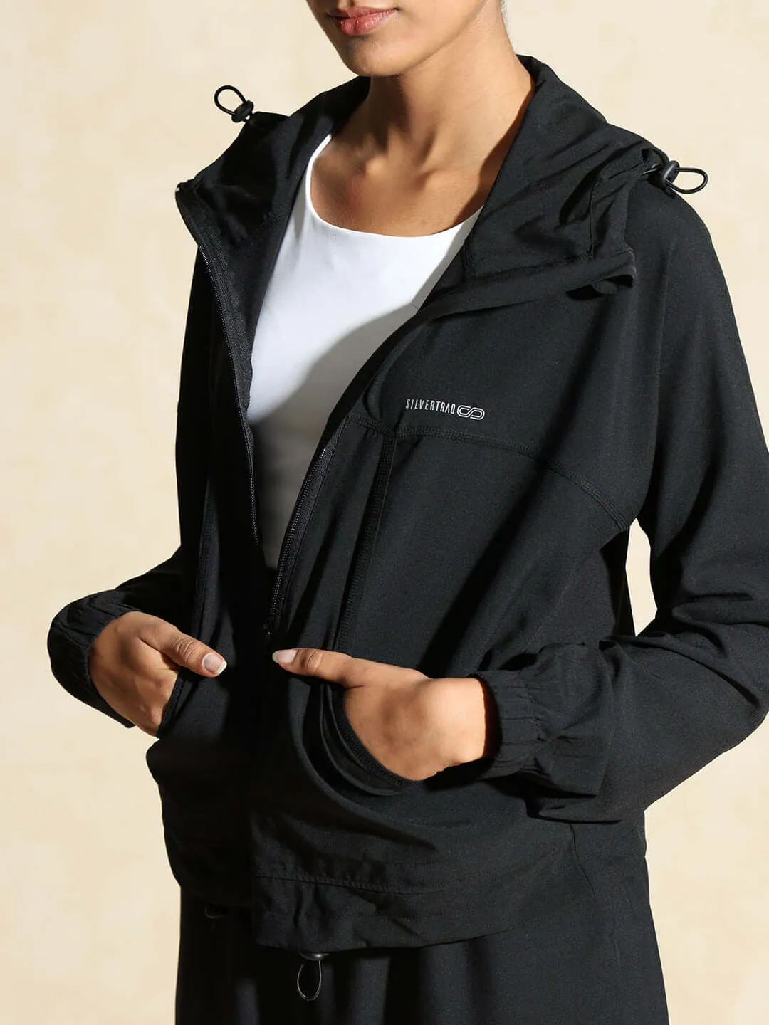 Utility Cargo Jacket Black