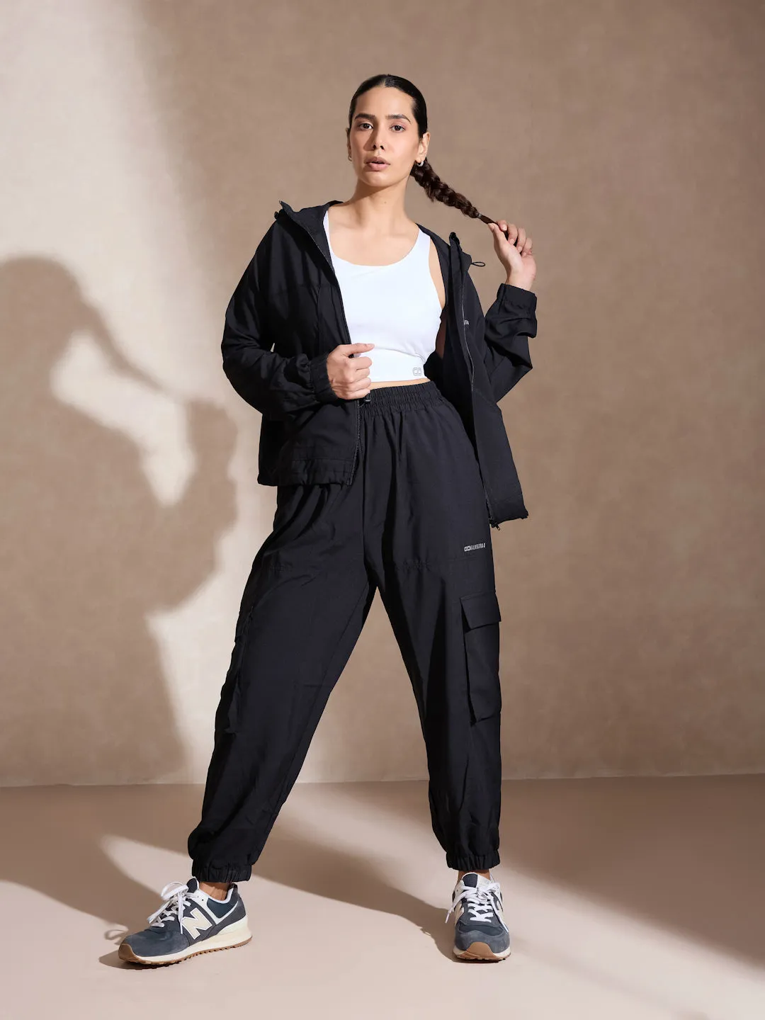 Utility Cargo Jacket Black