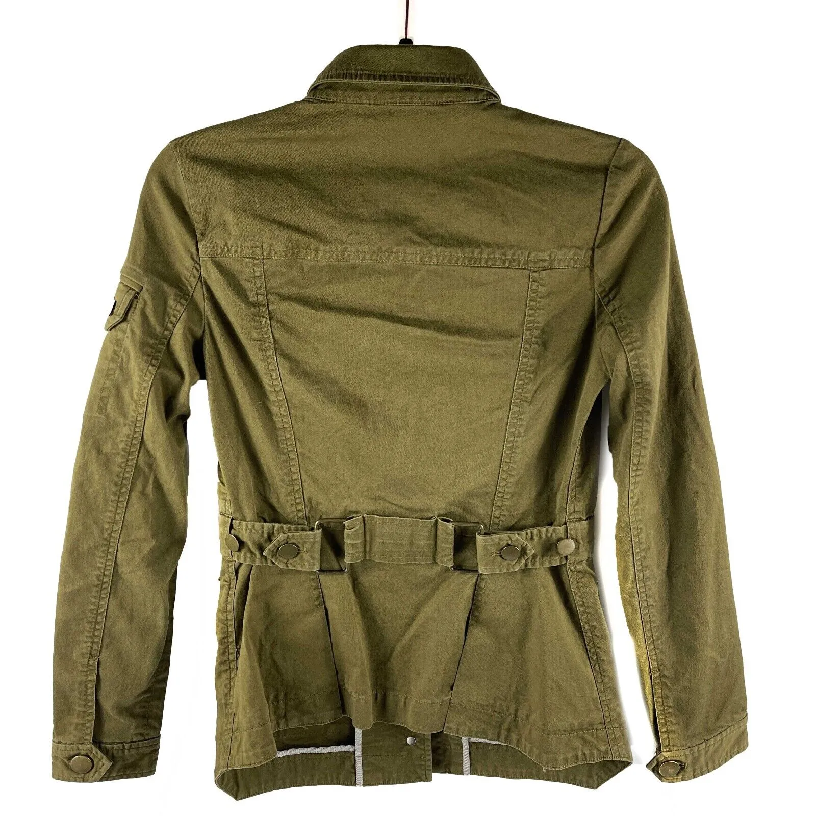 Veronica Beard - Camp Utility Button Jacket - Army Green - Size 0 / XS