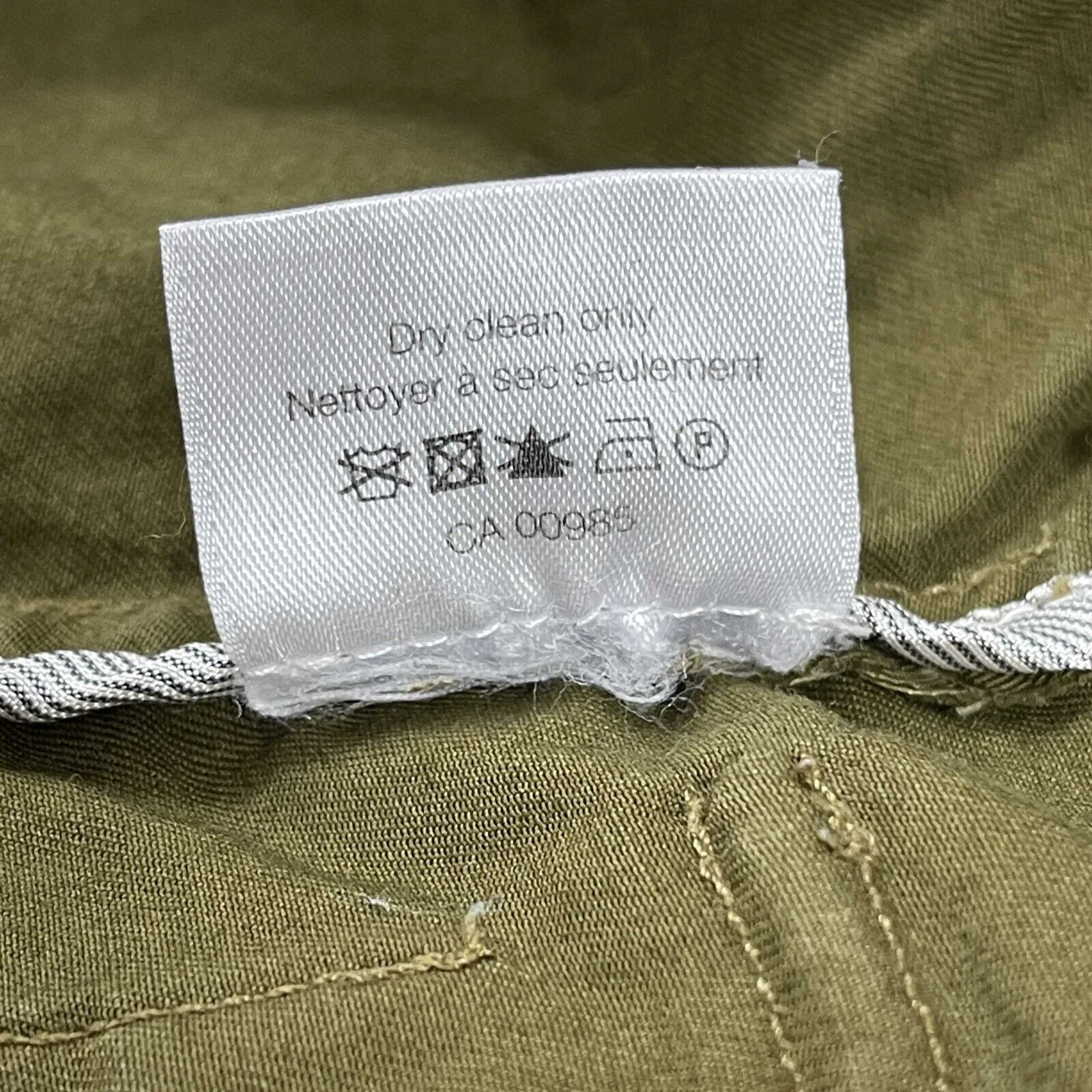 Veronica Beard - Camp Utility Button Jacket - Army Green - Size 0 / XS