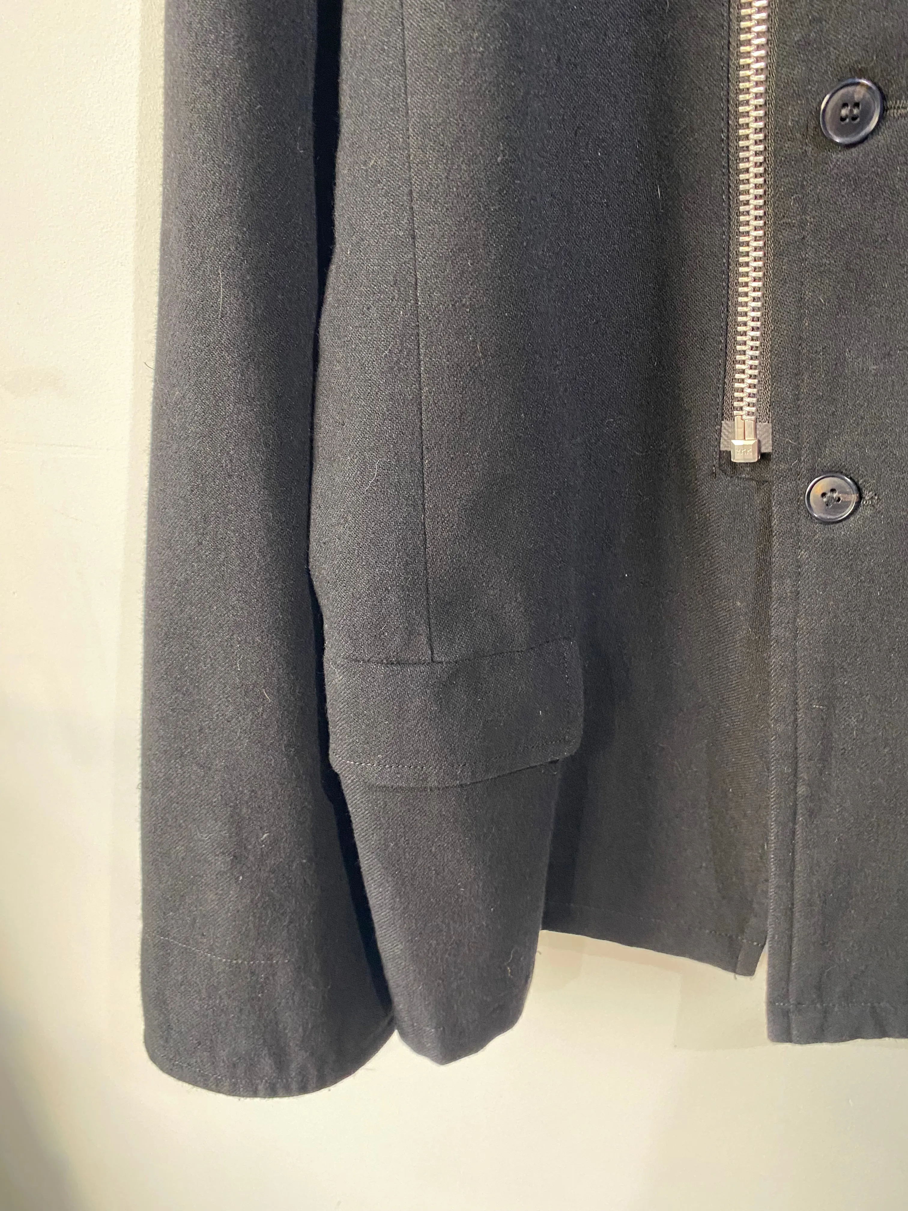 Vintage Final Home Kosuke Tsumura x Issey Miyake Black Wool Jacket