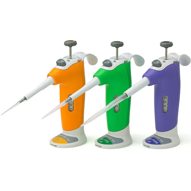 VistaLab 1070-0998 Ovation M M Mechanical Volume Core Group Pipette Kit, 10, 100, 1000 uL
