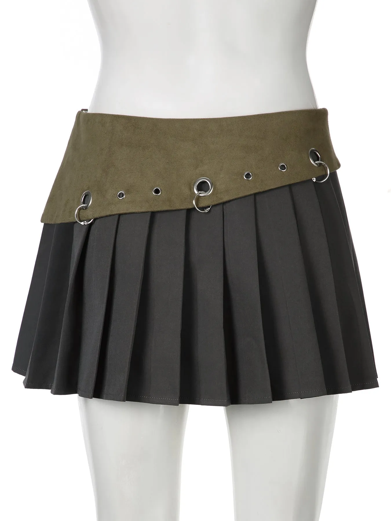Wasteland slim pleated skirt
