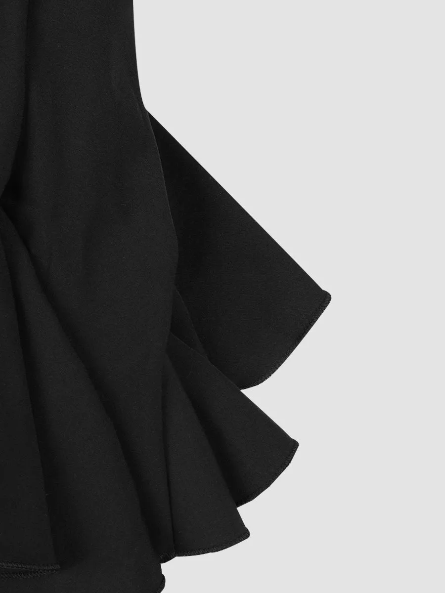 Wave Pleated Skirt