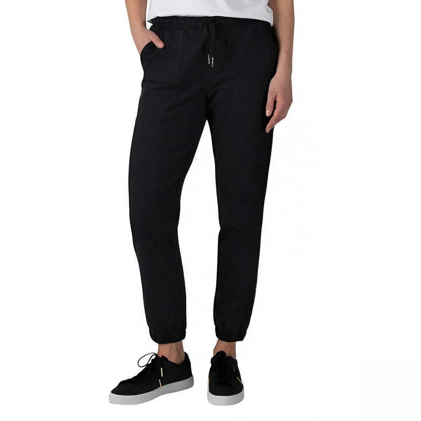 Weatherproof Vintage Women's Woven Twill Slim Fit Jogger Pants