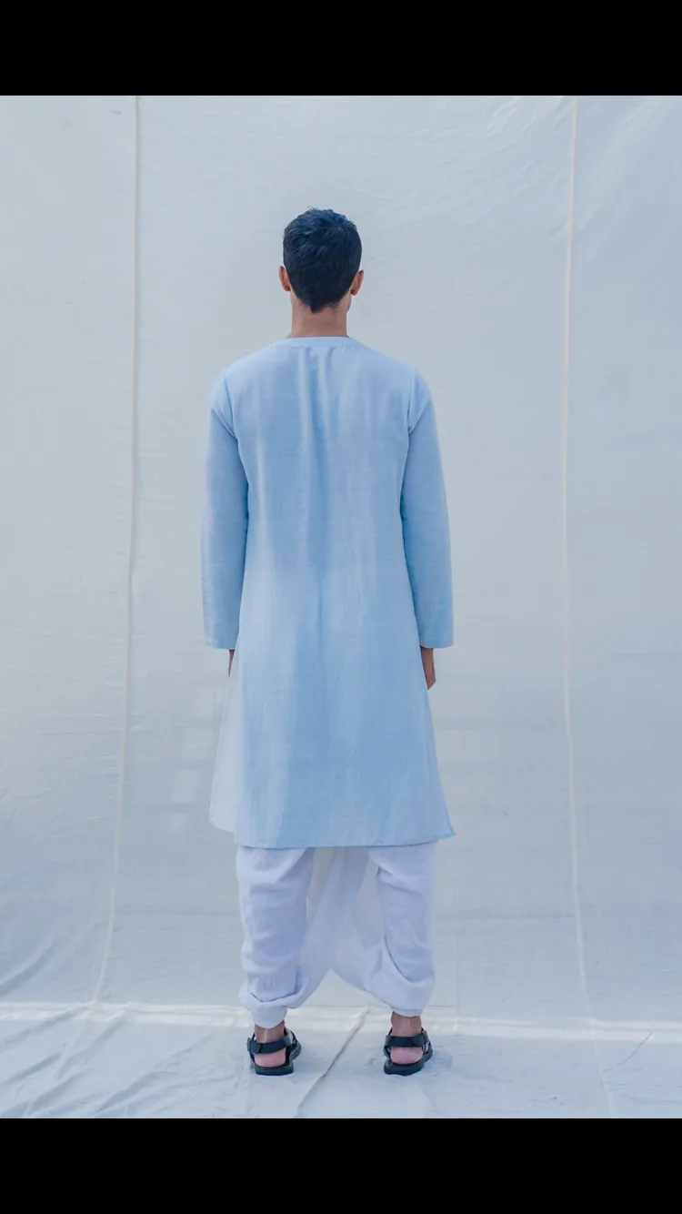 White Overlap Dhoti Pants