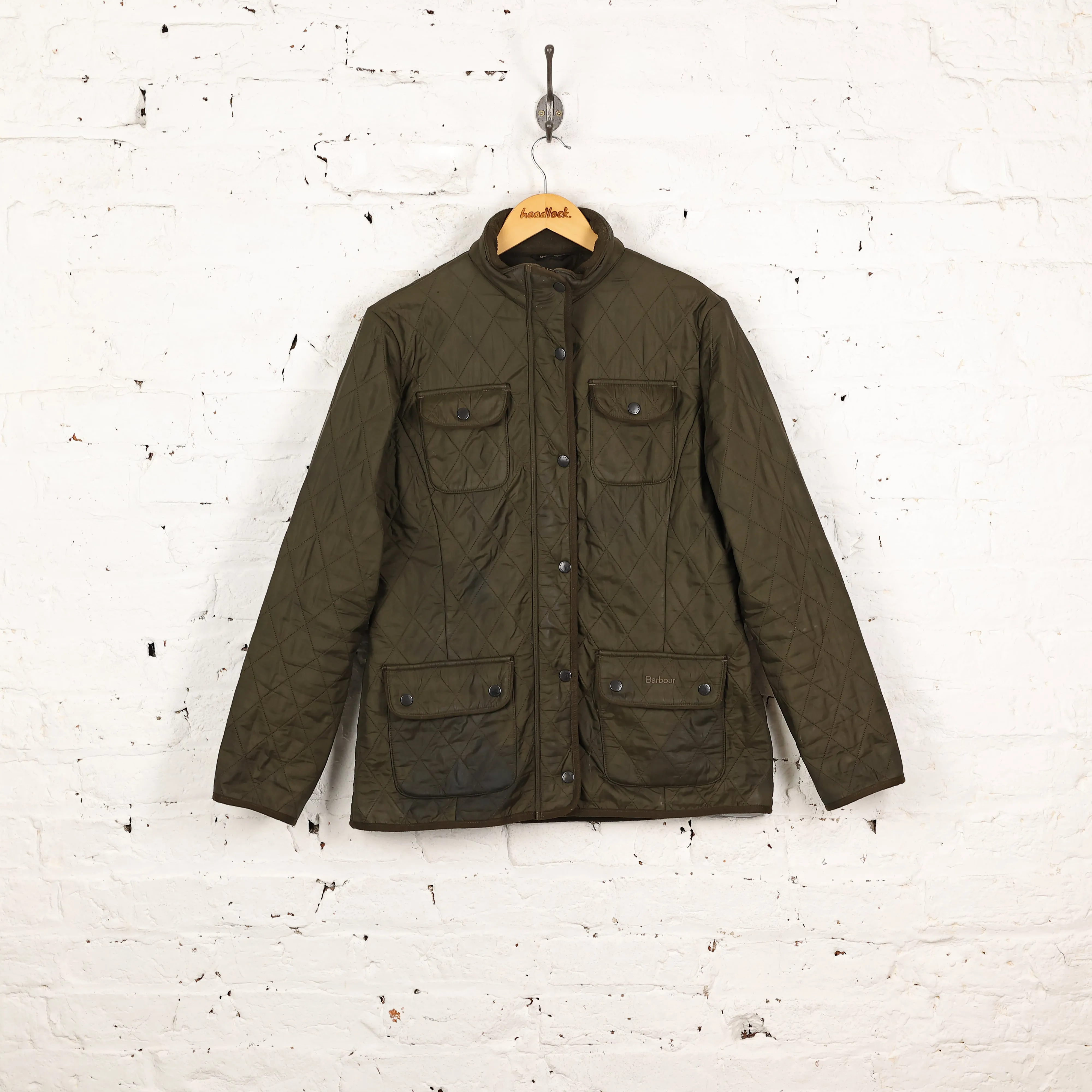 Women's Barbour Utility Polar Quilt Jacket - Green - Women's M