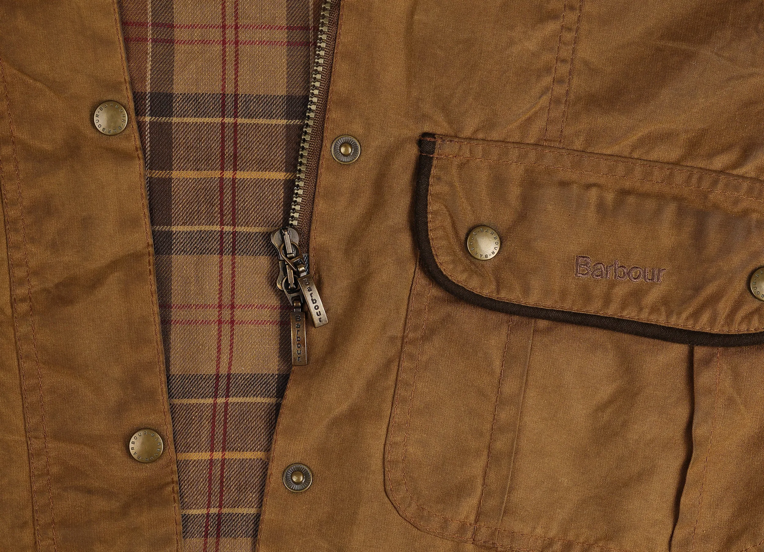 Women's Barbour Utility Wax Jacket - Brown - Womens L