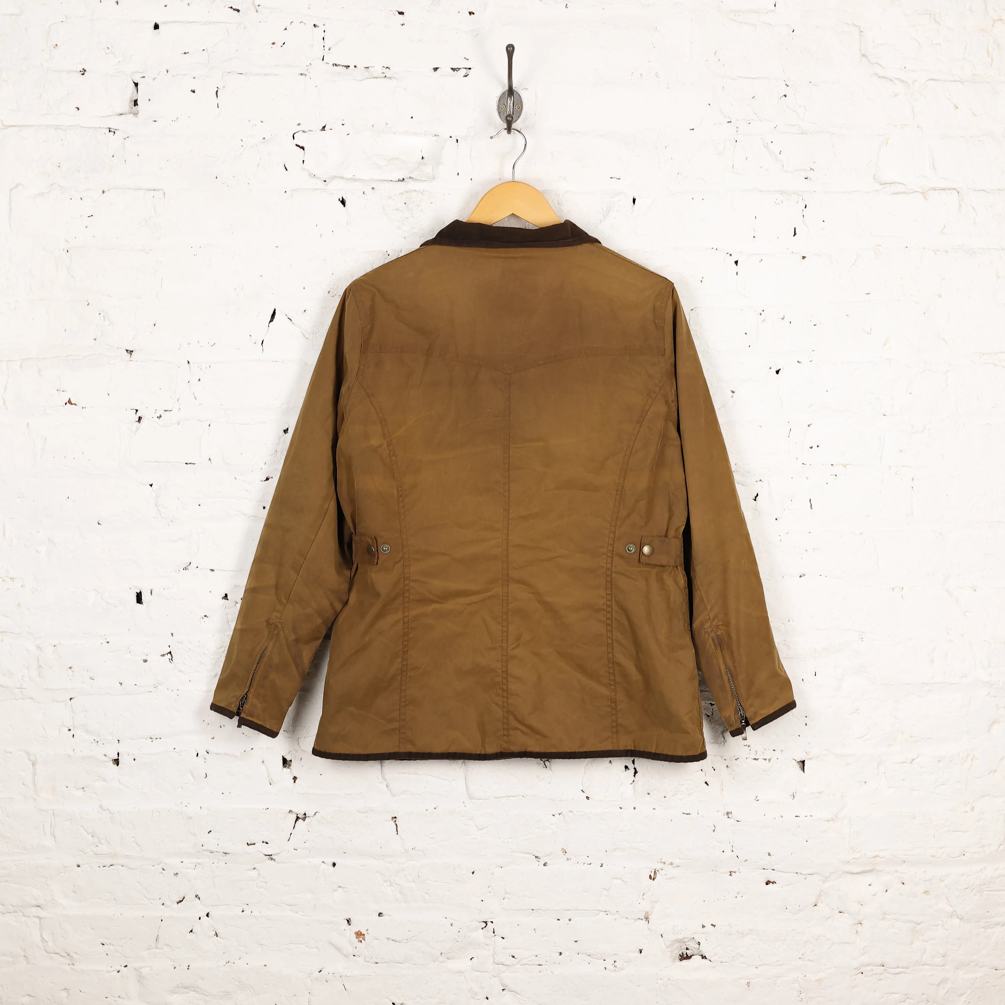 Women's Barbour Utility Wax Jacket - Brown - Womens L