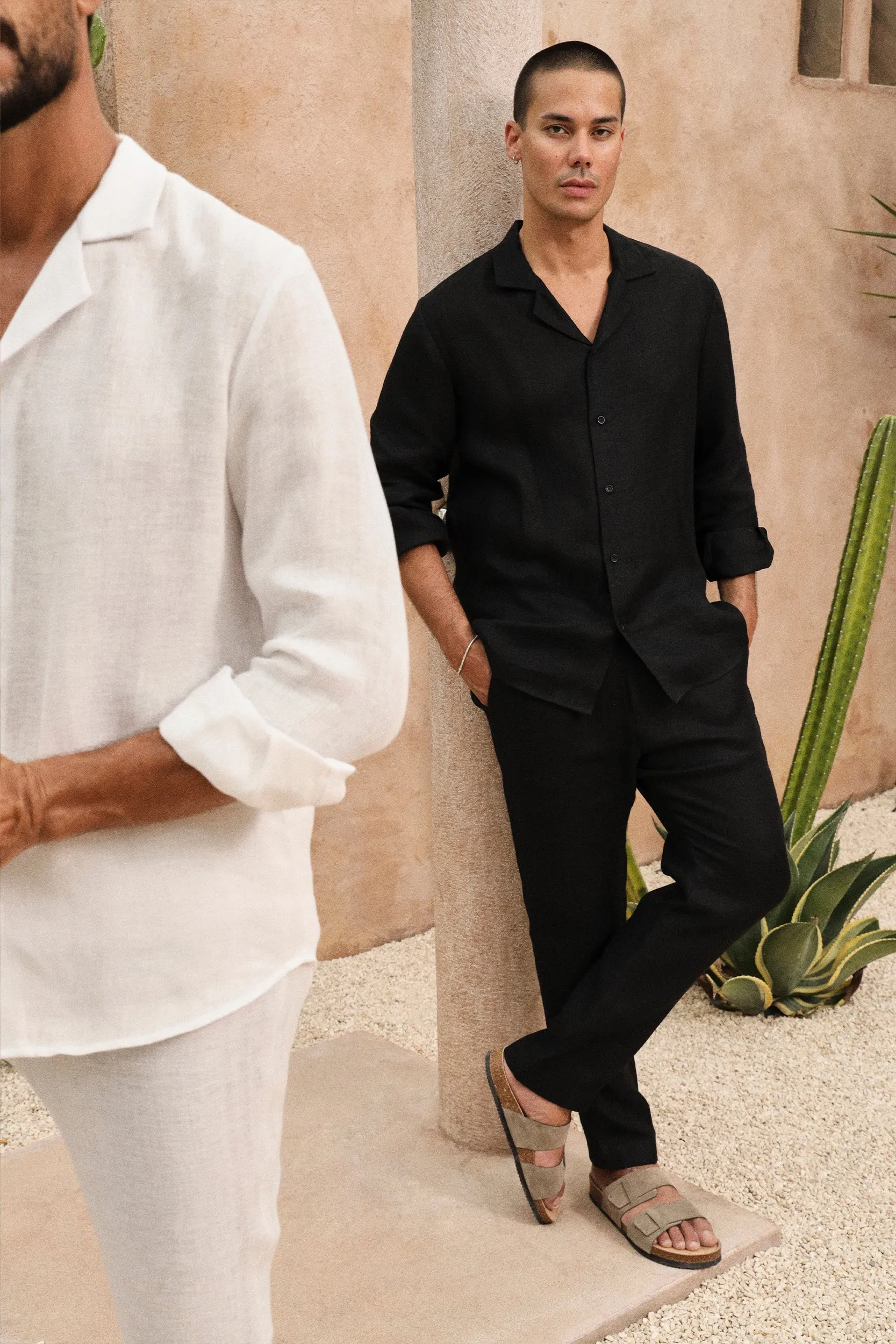 Zanzibar Shirt - Man & Zanzibar Pants - Man (Black)