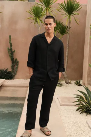 Zanzibar Shirt - Man & Zanzibar Pants - Man (Black)