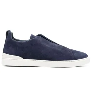 Zegna slip-on suede sneakers "Blue"