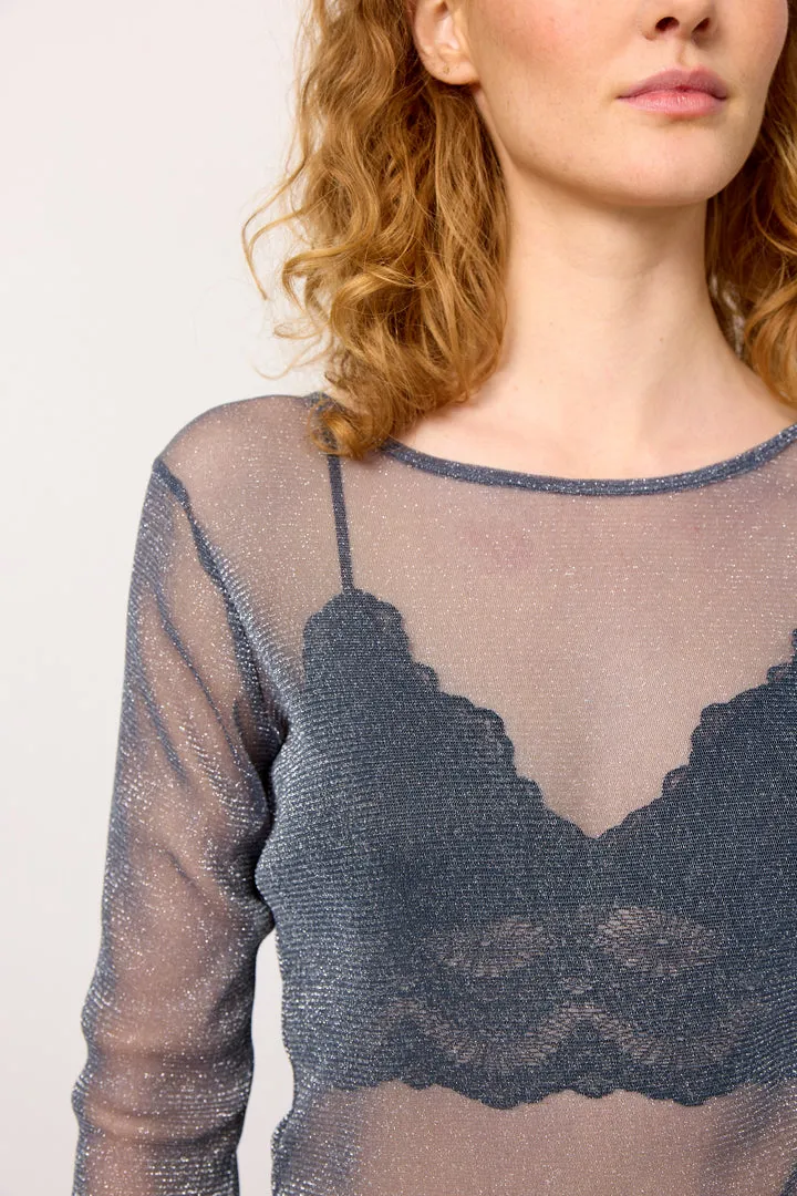Zion Blouse - Steel Grey