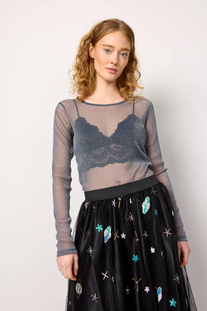 Zion Blouse - Steel Grey