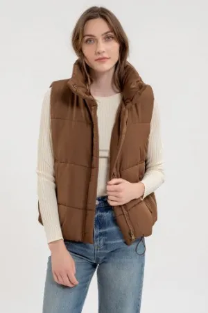 Zip Up Puffer Vest